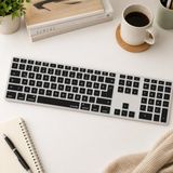 Magic Keyboard A1243 Uyumlu Klavye Koruyucu Türkçe Q Baskılı Us Uk Ingilizce Enter Tipi Uyumlu Ince Mat Tpu Silikon Kaplama Kolay Tak Çıkar Yıkanabilir Siyah - 0 - Siyah