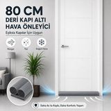 Magic Lady 80 cm Kapı Altlığı Hava Geçirmez Kapı Altı Rüzgar Toz Ses Önleyici – Eşiksiz Kapılar Için