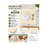 Magic Lady Bulaşık Altlığı Kurutma Matı Krem 35x42 Cm