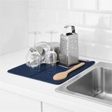 Magic Lady Bulaşık Altlığı Kurutma Matı Lacivert 35X42 cm Lacivert