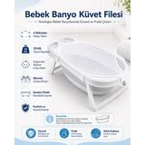 Magic Lady Küvet Yıkama Filesi, Bebek Banyo Filesi - Beyaz