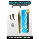 Magic Lash Saphira İnce Uçlu Profesyonel Premium Volume Ipek Kirpik Cımbızı SML-25