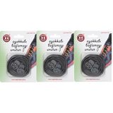Magic Locks Akıllı Ayakkabı Bağcığı Yuvarlak Gri3'lü