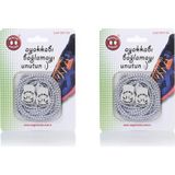Magic Locks Yuvarlak Akıllı Ayakkabı Bağcık 2'li Set - Beyaz - Beyaz