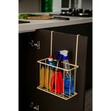 Magic Objects Mutfak Dolap Kapağına Geçmeli Dolap İçi Düzenleyici, Paslanmaz Metal Havlu Askılı Organizer