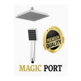 MAGIC PORT KARE TEPE YAĞMURLAMA ROBOT LÜXS DUŞ SETİ TEPE VE EL DUŞU VE JOYİSTİK TAKIMI MAGIC PORT