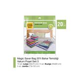 Magic Saver Bag 20'li Bahar Temizliği Vakumlu Poşet Seti 3