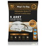 Magic Saver Bag 5 Adet Karma Beden (3L+2Xxl) Premium Vakumlu Yorgan,Yastık,Giyim,Battaniye Hurcu