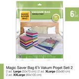 Magic Saver Bag 6'lı Vakumlu Poşet Seti 2