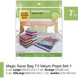 Magic Saver Bag 7'li Vakum Poşet Seti 1
