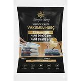 Magic Saver Bag 8 Adet Karma Beden (4L+4Xl) Premium Vakumlu Yorgan,Yastık,Giyim Hurcu