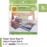 Magic Saver Bag Magıc Saver Bag 5'Li Jumbo Vakum Poşet Seti-4