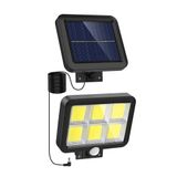 MAGIC SELECT Açık Güneş Lambası 120LED 260LM + Fotovoltaik Panel. 4m Kablo ile Ayrı Yapı. Dış Aydınlatma için Hareket Sensörlü Solar Lamba.