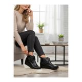 Magic Shoes Kadın Siyah Comfort Tam Ortopedik Anne Botu