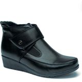 Magic Shoes Kadın Siyah Comfort Tam Ortopedik Botu Regular Kalıp Kauçuk Tabanlı Şık Tasarım