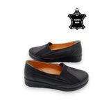MAGIC SHOES Kadın Siyah Hakiki Deri Içi Deri Comfort Tam Ortopedik Anne Ayakkabısı