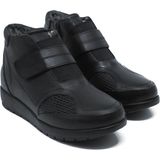 Magic Shoes Kadın Siyah Hakiki Deri Içi Kürklü Comfort Tam Ortopedik Anne Botu - 00-Siyah