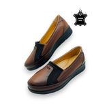 MAGIC SHOES Kadın Taba Hakiki Deri Içi Deri Comfort Tam Ortopedik Anne Ayakkabısı
