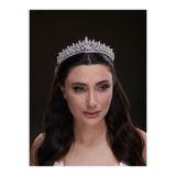 Magic Tiara İnce Kristal Taşlı Gelin Tacı – Zarif ve Işıltılı Prenses Model (6137)