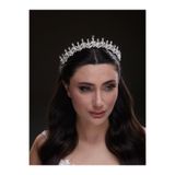 Magic Tiara İnce Kristal Taşlı Gelin Tacı – Zarif ve Modern Tasarım (6143)