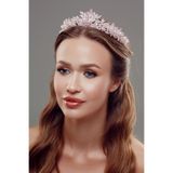 Magic Tiara İnci ve Kristal Taşlı Gelin Tacı – Işıltılı ve Zarif Tasarım