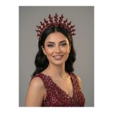 Magic Tiara Kristal Işıltılı Gelin Tacı – 7 Renk Seçeneğiyle Işıldayın