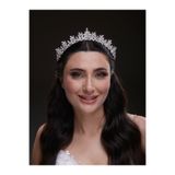 Magic Tiara Kristal Taşlı Gelin Tacı – Zarif ve Işıltılı Prenses Model