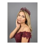 Magic Tiara Kristal Taşlı Zarif Gelin Tacı - Işıltılı Düğün Saç Aksesuarı