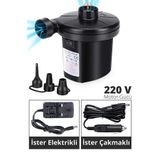 Magic Water 220v 50wat Elektrikli Ve Çakmak Hava Pompası Şişme Yatak Bot Simit Şişme Koltuk Deniz Yatağı Pompa