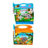 Magic Water 2'li Set Hayvanlar Dünyası Painting - Sihirli Boyama Kitabı Özel Kalem ile