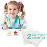 Magic Water Elf Sihirli Su Hayvanları Kendin Yap Eğitici Oyun Seti Yedek Sihirli Toz (2 Adet) - Beyaz