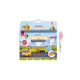 Magic Water Pedagog Onaylı Sihirli Boyama Kitabı Taşıtlar Araçlar Özel Sulu Kalem ile Magic Water Painting