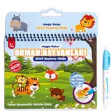 Magic Water Sihirli Boyama Kitabı Orman Hayvanları - Özel Sulu Kalem (Pedagog Onaylı)