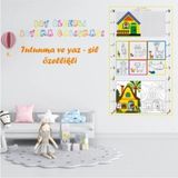 Magic Water Yapışkansız Tutunan Boy Ölçerli Boyama Tahtası Yaz Sil Kağıt Tahta 60 x 150 cm