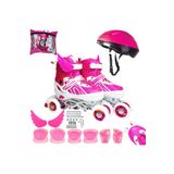 MAGICAL Pembe Kanatlı Çocuk Paten 30-33 - 34 37 - 38 41 Kask Set