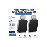 Magiclady Araba Araç Oto 2 Adet Koltuk Arkası Koruyucu Kılıf Örtü Koltuk Arkası Koruma Siyah
