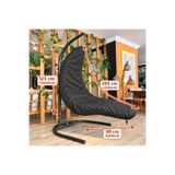 Magiclady Asma Salıncak Koruma Kılıfı Siyah – 205 × 90 × 125 cm Suya Dayanıklı Büzgülü Dış Mekân Örtüsü