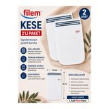 Magiclady Filem Beyaz Şerit Baskılı 2 Adet Peeling Hamam Banyo Kesesi 16x24 cm