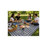 Magiclady siyah Tek Kullanımlık Piknik Örtüsü, piknik, kamp, plaj ve tüm açık hava