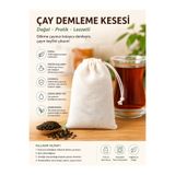 Magiclady Yıkanabilir ve Tekrar Kullanılabilir Çay Demleme Kesesi – Pratik İpli Süzme Torbası