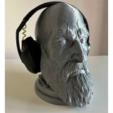 Magicland Kratos Kulaklık Standı, Özel Tasarım Masaüstü Kulaklık Tutacağı/tutucu, cm - God Of War, Gow, 23 cm