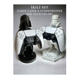 magicland Star Wars Darth Vader & Stormtrooper 2'li Kol Tutacakları, Joystick Standı, Xbox / PS4 / PS5 Uyumlu