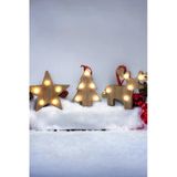 MAGICLEDCORNER Yılbaşı Ağaç Süsleri 3´lü Set Geyik Yıldız Çamağacı