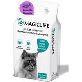 Magiclife 20 lt İnce Tane Lavanta Kokulu Beyaz Bentonit Kedi Kumu