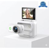 Magicool 1080P Dijital Video Kamera (32GB) Kart Dijital Vlog Fotoğraf Makinesi Türkçe Beyaz