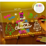Magicool 12 Inc LED Işıklı Çizim Tahtası Ayarlanabilir Stant ve Kalemleri Ile
