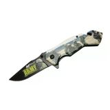 magicool 4 23 3 Army Kurtarma / Kamp Çakı 20cm - Yarı Otomatik, Kemerlikli, Cam Kırma Ve İp Kesme Aparatlı