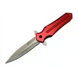magicool 4223 Kırmızı Kamp Çakı 21cm- Yarı Otomatik, Kemerlikli