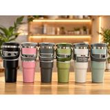 Magicool 700 ml Taşıma Kulplu Paslanmaz Çelik Termos Mug - Vakumlu Isı Yalıtımlı Bardak ALK4628 - Suluk, Matara - Belirtilmemiş - Karışık-Çok Renkli