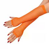 magicool 80’ler 90’lar Retro Turuncu File Parmaksız Eldiven 26 Cm